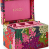 KIP & CO AUSTRALIAN BUSH BLOSSOM VELVET JEWELLERY BOX LARGE ONE SIZE