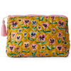 KIP & CO PRETTY PANSY QUILTED COTTON TOILETRY PURSE ONE SIZE
