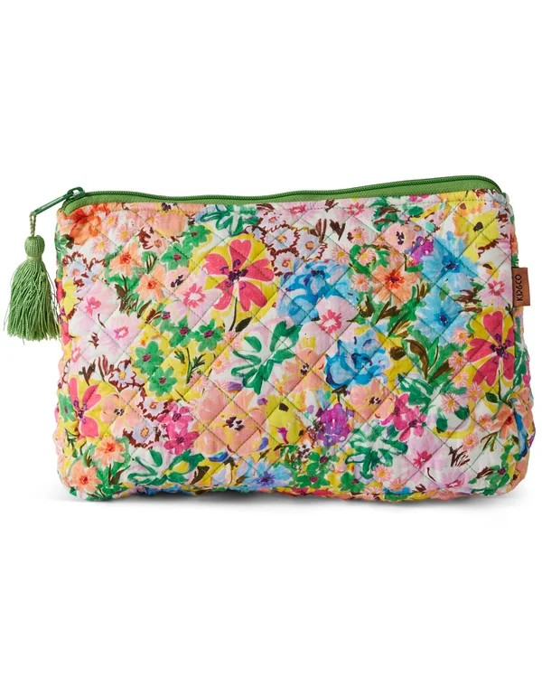 KIP & CO ALFRESCO QUILTED COTTON TOILETRY PURSE ONE SIZE