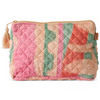 KIP & CO SUN SOAKED QUILTED COTTON TOILETRY PURSE ONE SIZE
