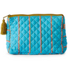 KIP & CO AGEAN STRIPE QUILTED COTTON TOILETRY PURSE ONE SIZE