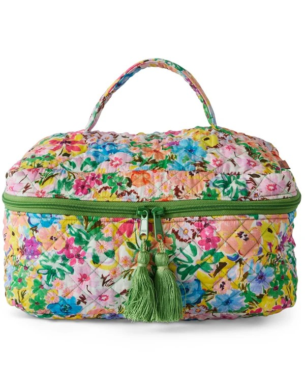 KIP & CO ALFRESCO QUILTED COTTON TOILETRY CASE ONE SIZE