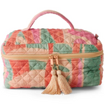 KIP & CO SUN SOAKED QUILTED COTTON TOILETRY CASE ONE SIZE