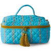 KIP & CO AEGEAN STRIPE QUILTED COTTON TOILETRY CASE ONE SIZE