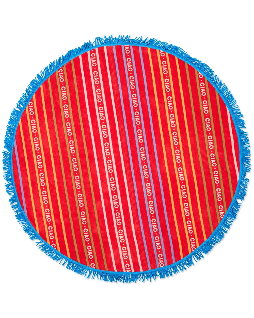 KIP & CO CIAO STRIPE TERRY ROUND BEACH TOWEL ONE SIZE