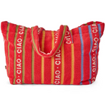 KIP & CO CIAO STRIPE TERRY OVERSIZED BEACH BAG ONE SIZE