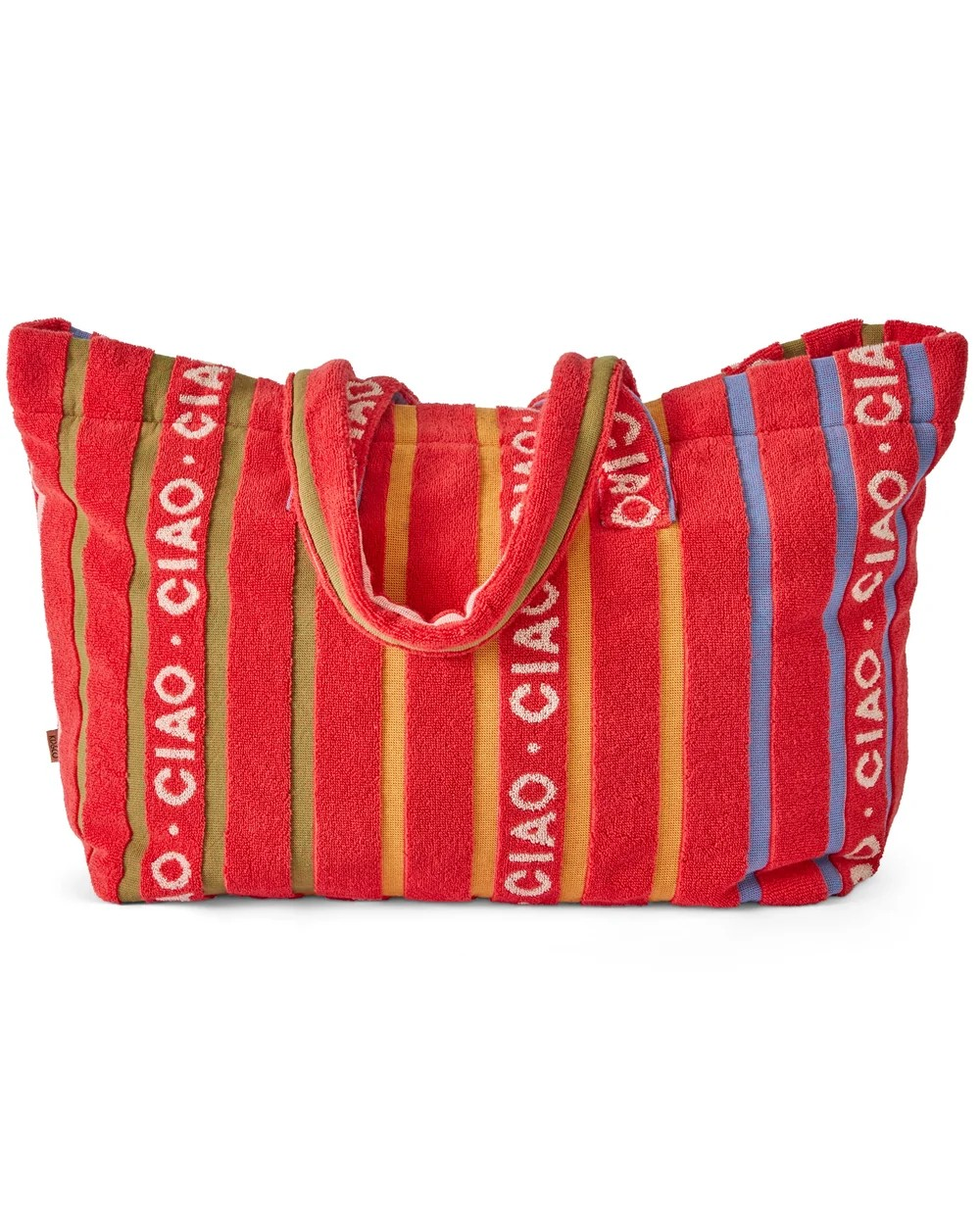 KIP & CO CIAO STRIPE TERRY OVERSIZED BEACH BAG ONE SIZE