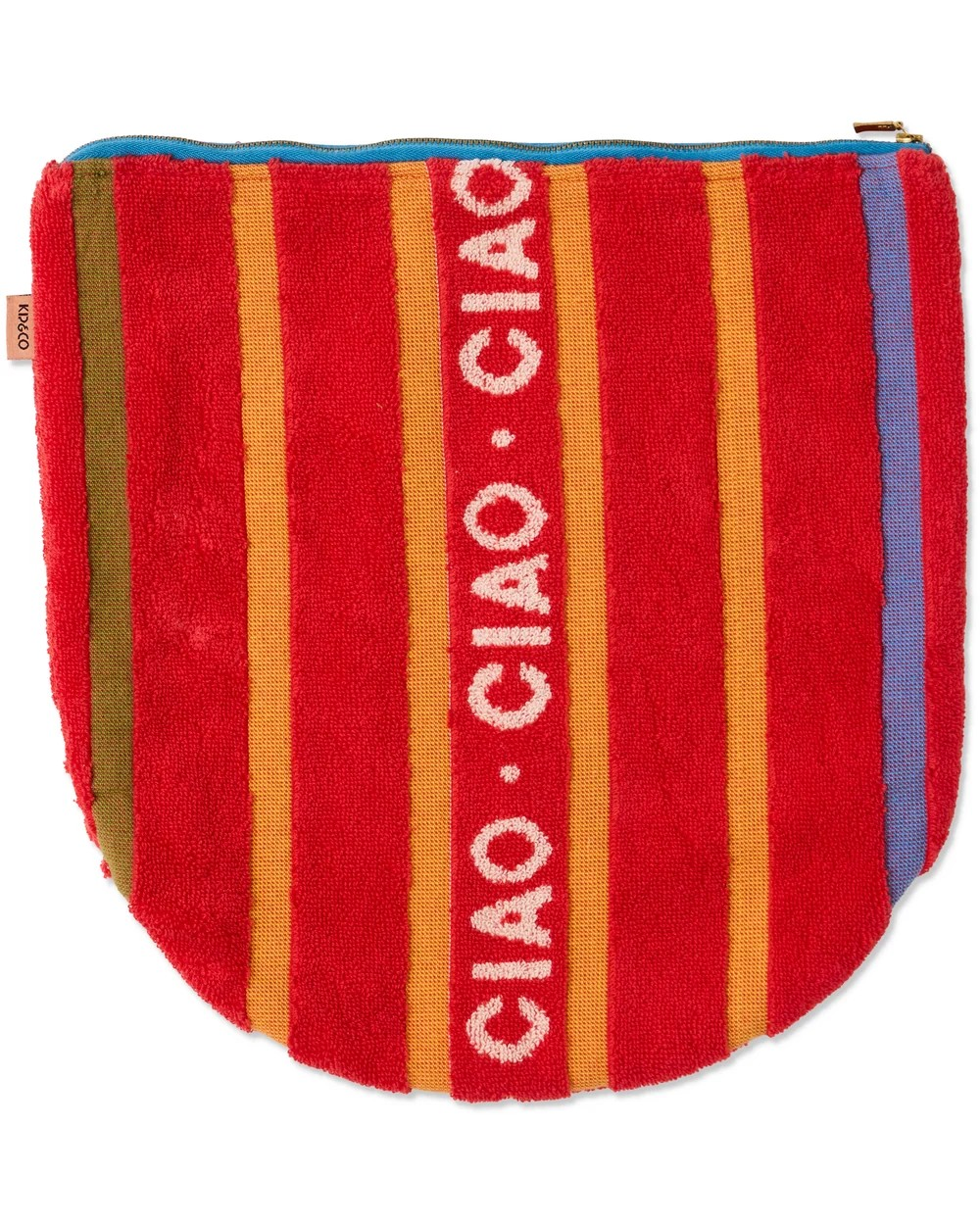 KIP & CO CIARO STRIPE TERRY BEACH CARRY ALL POUCH ONE SIZE