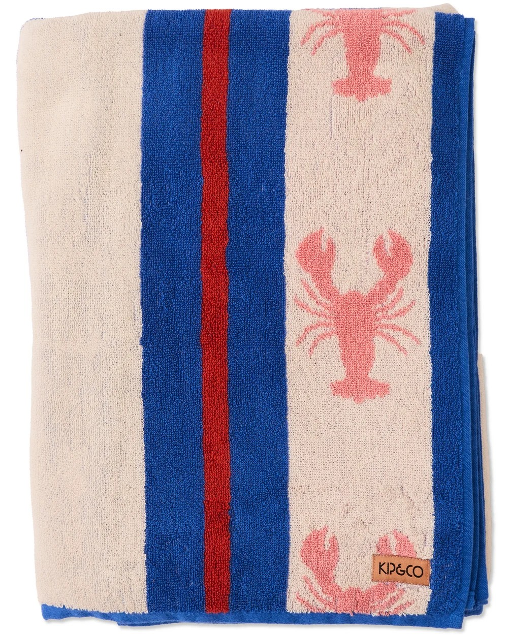 KIP & CO LOBSTER FAN CLUB TERRY BEAH TOWEL ONE SIZE 