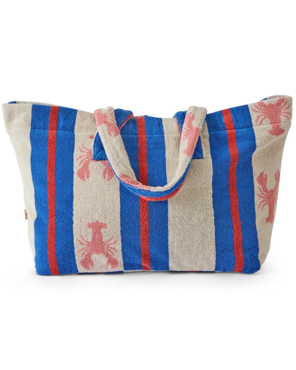 KIP & CO LOBSTER FAN CLUB TERRY OVERSIZED BEACH BAG ONE SIZE