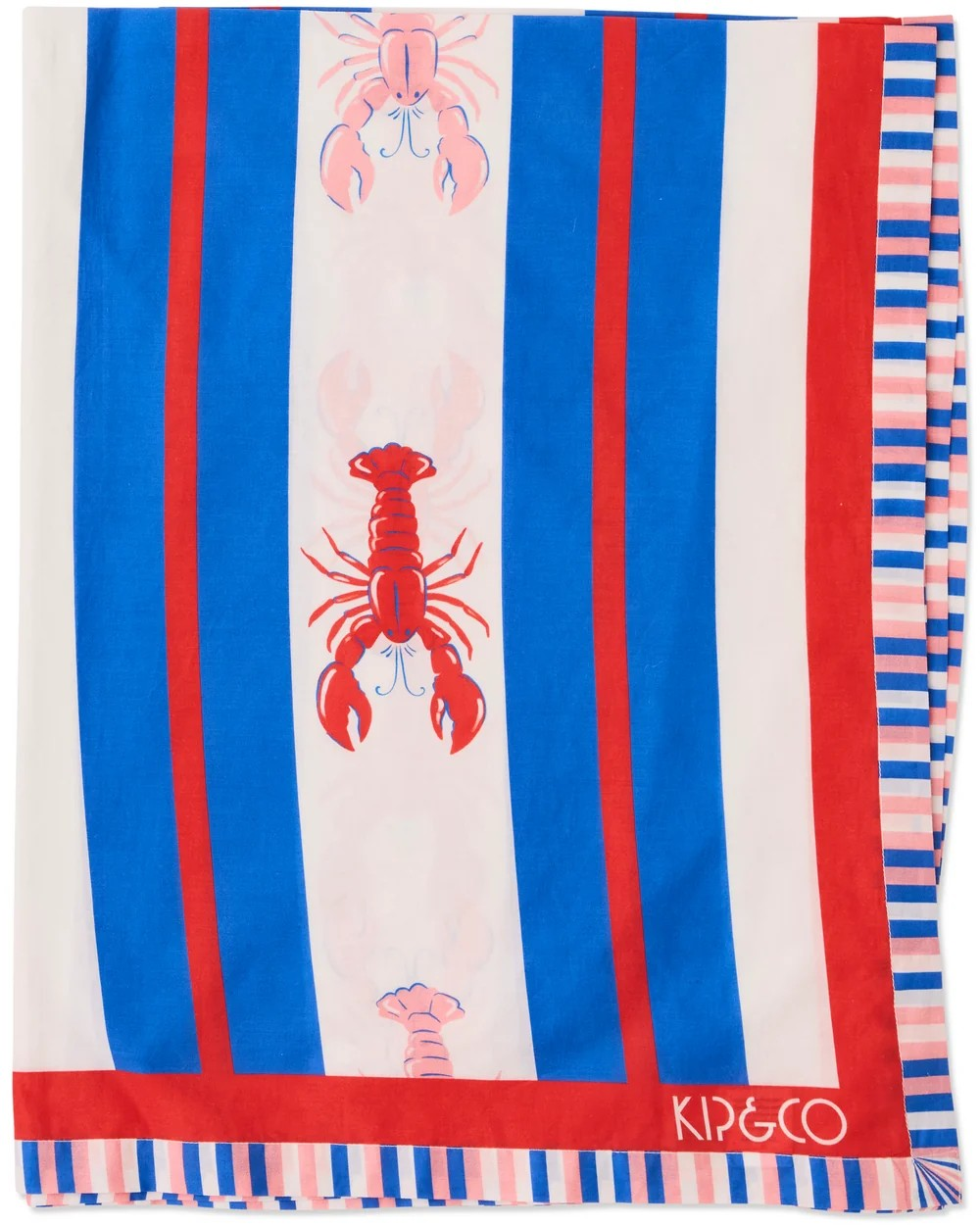 KIP & CO LOBSTER FAN CLUB SARONG ORGANIC COTTON 