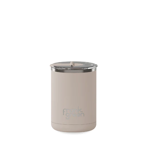 12OZ CERAMIC COFFEE CUP WITH HINGED LID MOON DUST