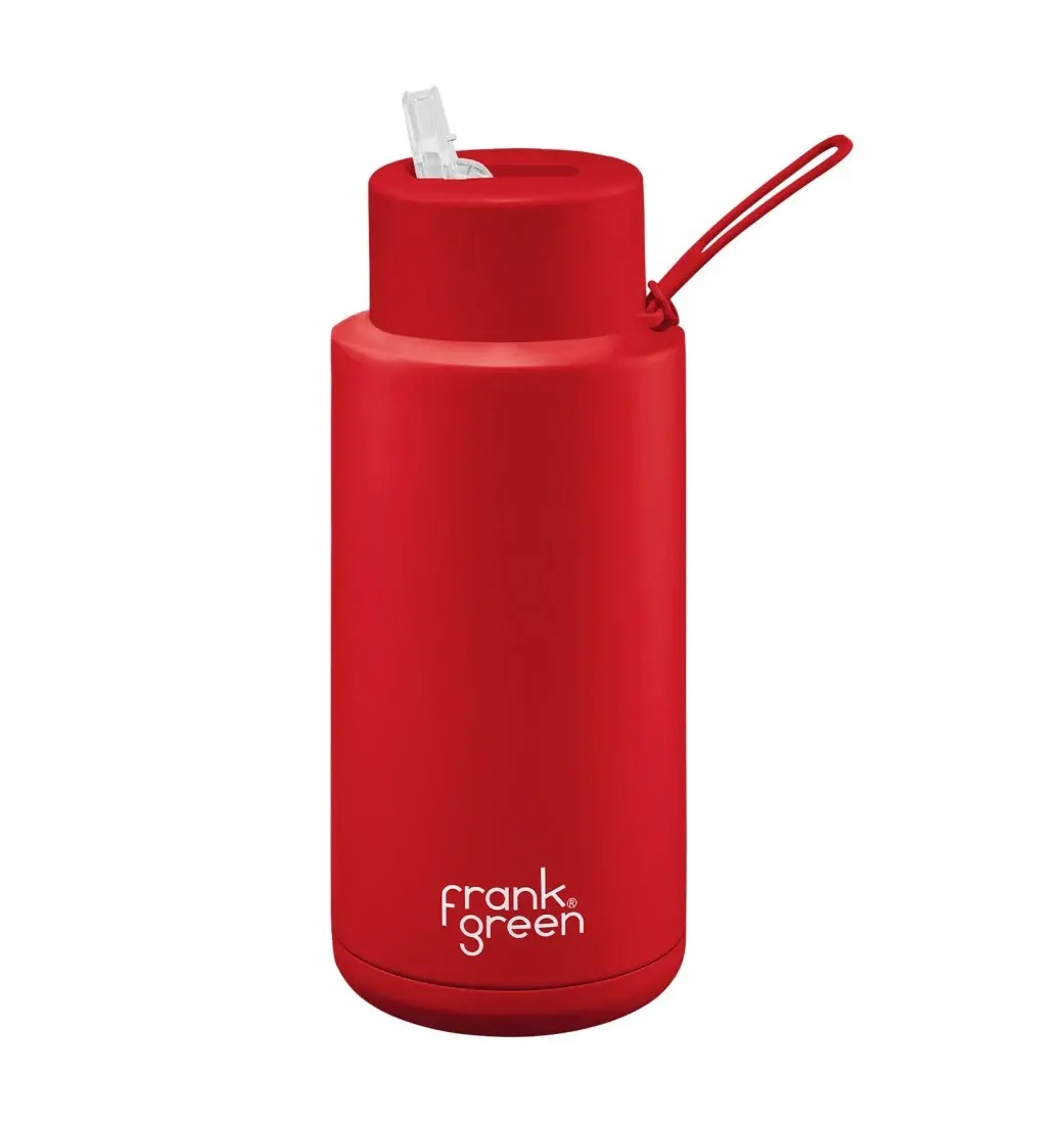 FRANK GREEN 34oz ATOMIC RED DRINK BOTTLE