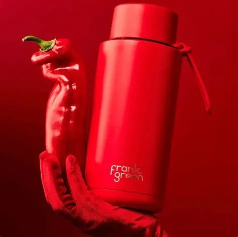 FRANK GREEN 34oz ATOMIC RED DRINK BOTTLE