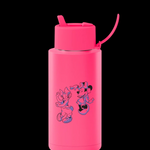 FRANK GREEN 1LITRE DAISY NEON PINK WATER BOTTLE
