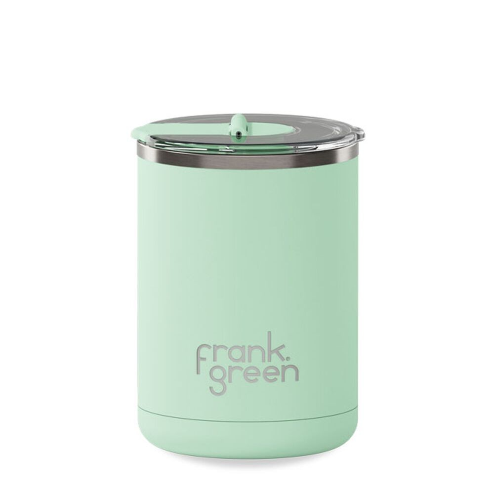 FRANK GREEN CERAMIC COFFEE CUP WITH HINGED LID PINK