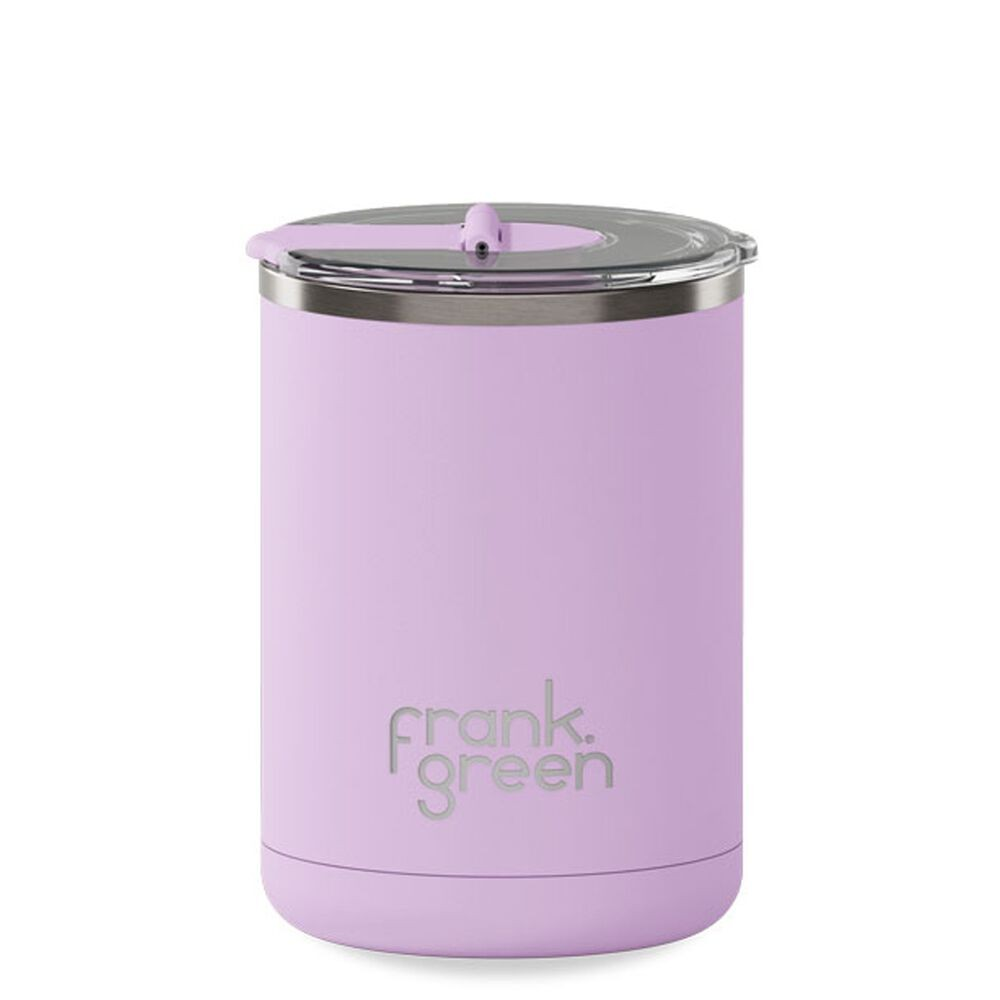 12OZ CERAMIC COFFEE CUP HINGED LID LILAC HAZE