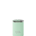 FRANK GREEN CERAMIC COFFEE CUP WITH HINGED LID GREEN