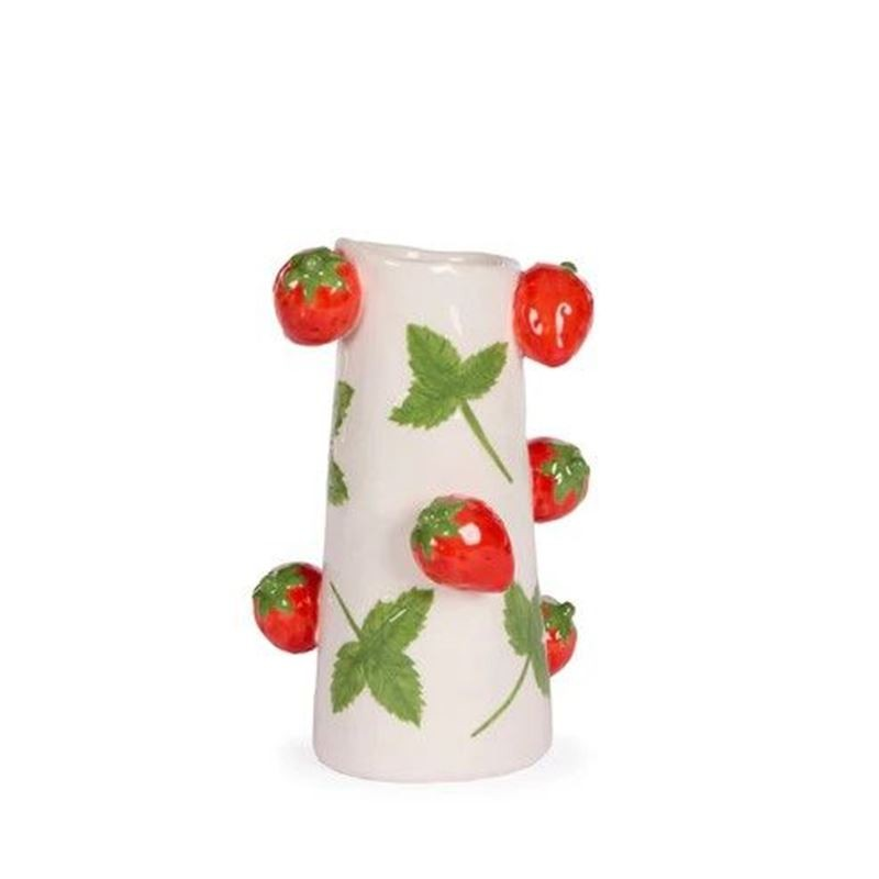 LARGE STRAWBERRY PATCH VASE