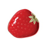 LARGE RED STRAWBERRY PLATE