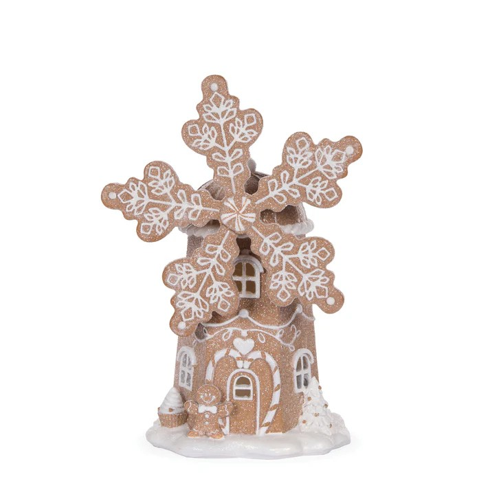 LED GINGERBREAD WINDMILL