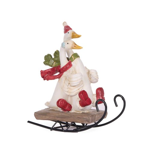 SLEDDING FESTIVE DUCKS