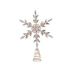 SILVER SNOWFLAKE TREE TOPPER 