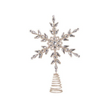SILVER SNOWFLAKE TREE TOPPER 