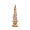 25.2CM EMBOSSED GINGERBREAD CANDLE