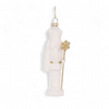 GLASS WHITE NUTCRACKER HANGING 