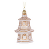 HOLLY AND IVY GOLD PAGODA HANDING ORNAMENT