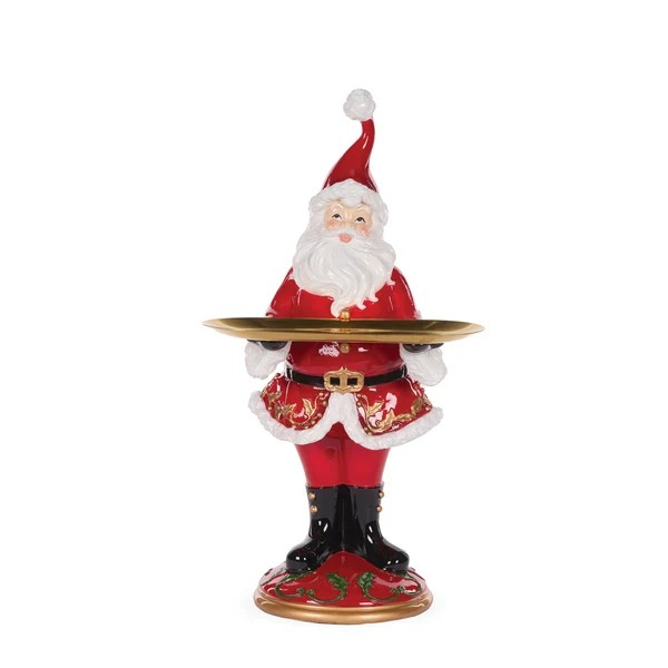 HOLLY LEAF SERVING SANTA