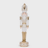 WHITE AND GOLD JEWEL NUTCRACKER 