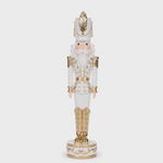WHITE AND GOLD JEWEL NUTCRACKER 