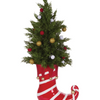 RED STRIPE ELF BOOT CHRISTMAS TREE