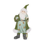 HOLLY AND IVY WOODLAND FOREST SANTA WITH WREATH