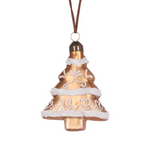 GLASS GINGERBREAD TREE HANGING
