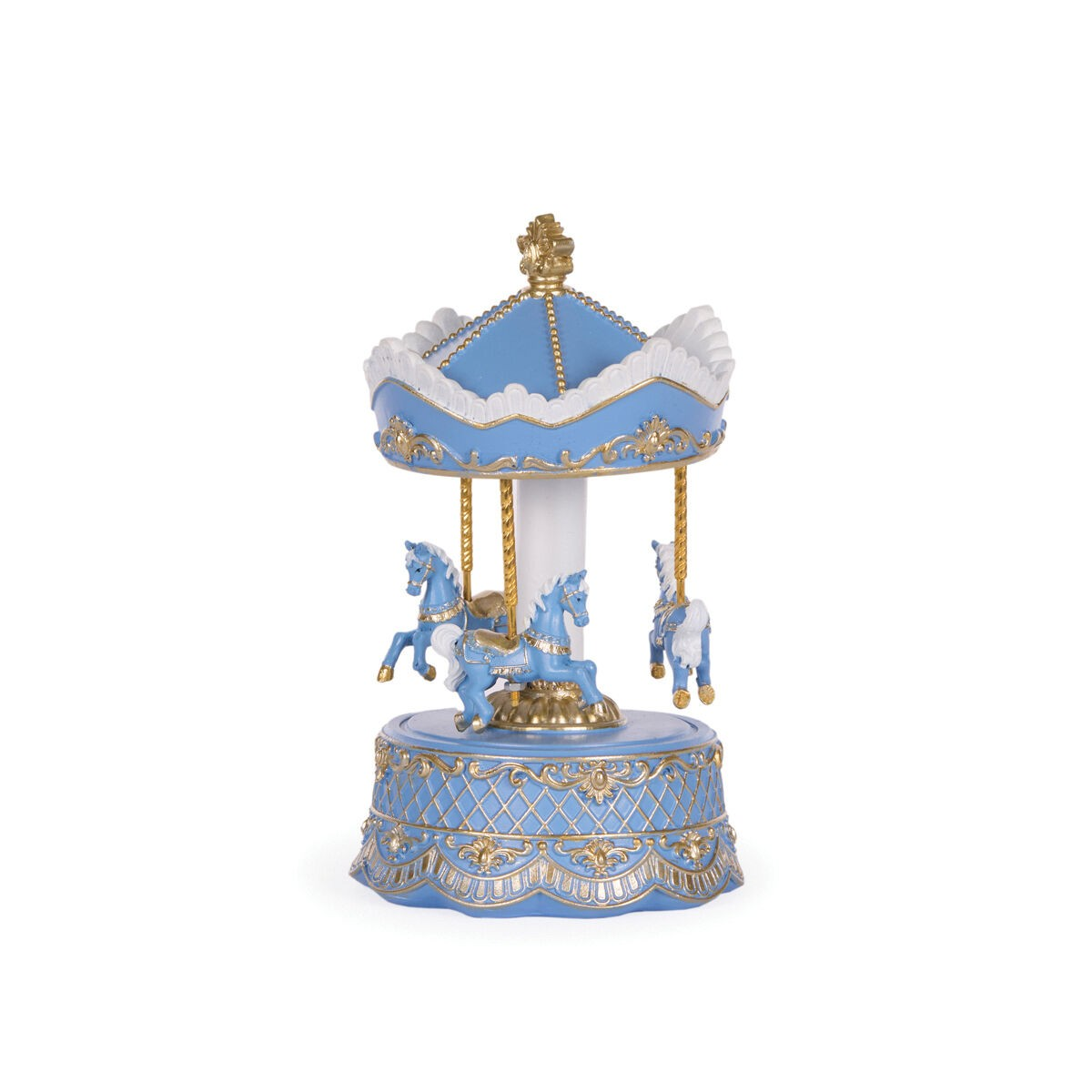 EXQUISITE BLUE & WHITE CAROUSEL