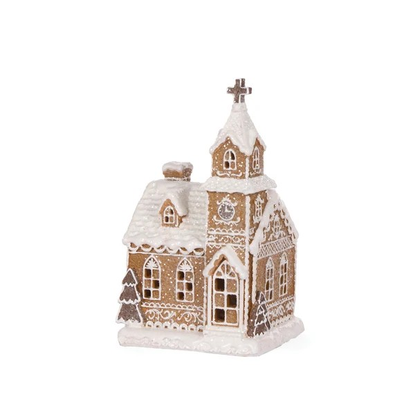 LED CHURCH GINGERBREAD HOUSE