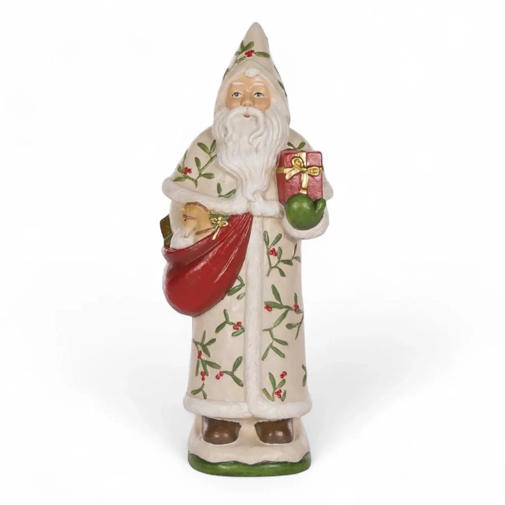 MISTLETOE SANTA 30.5 CM 