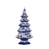 35CM CHINOISERIE CHRISTMAS TREE BLUE & RED
