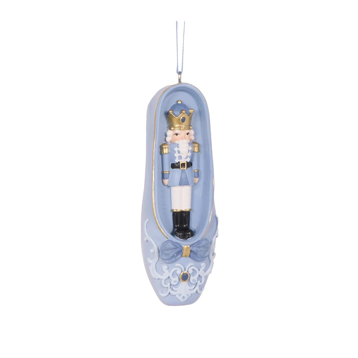 BLUE BALLET SLIPPER ORNAMENT 