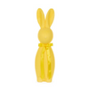XL FLOCKED RABBIT WITH BOW LEMON EASTER