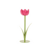 20CM DARK PINK TULIP CANDLE HOLDER