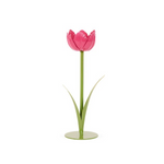 20CM DARK PINK TULIP CANDLE HOLDER