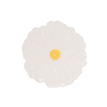 WHITE ZINNIA PLATE EASTER