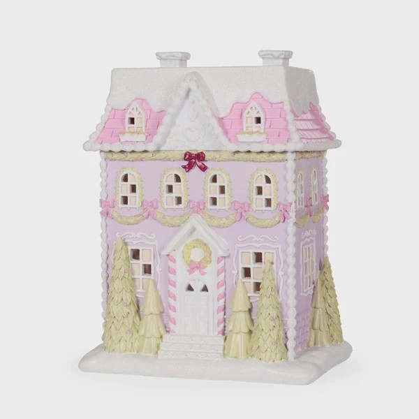 HOLLY AND IVY PIPED PATISSERIE GINGERBREAD MANSION