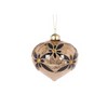 HOLLY AND IVY BLACK AND GOLD FLORAL ONION BAUBLE