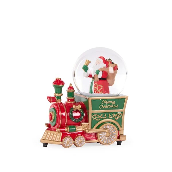 TRAIN MUSICAL SNOW GLOBE 