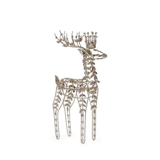 60CM CHAMPAGNE JEWELED REINDEER